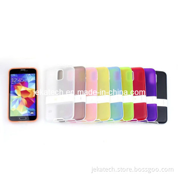 TPU PC Hybrid Case with Holder for S5 I9600